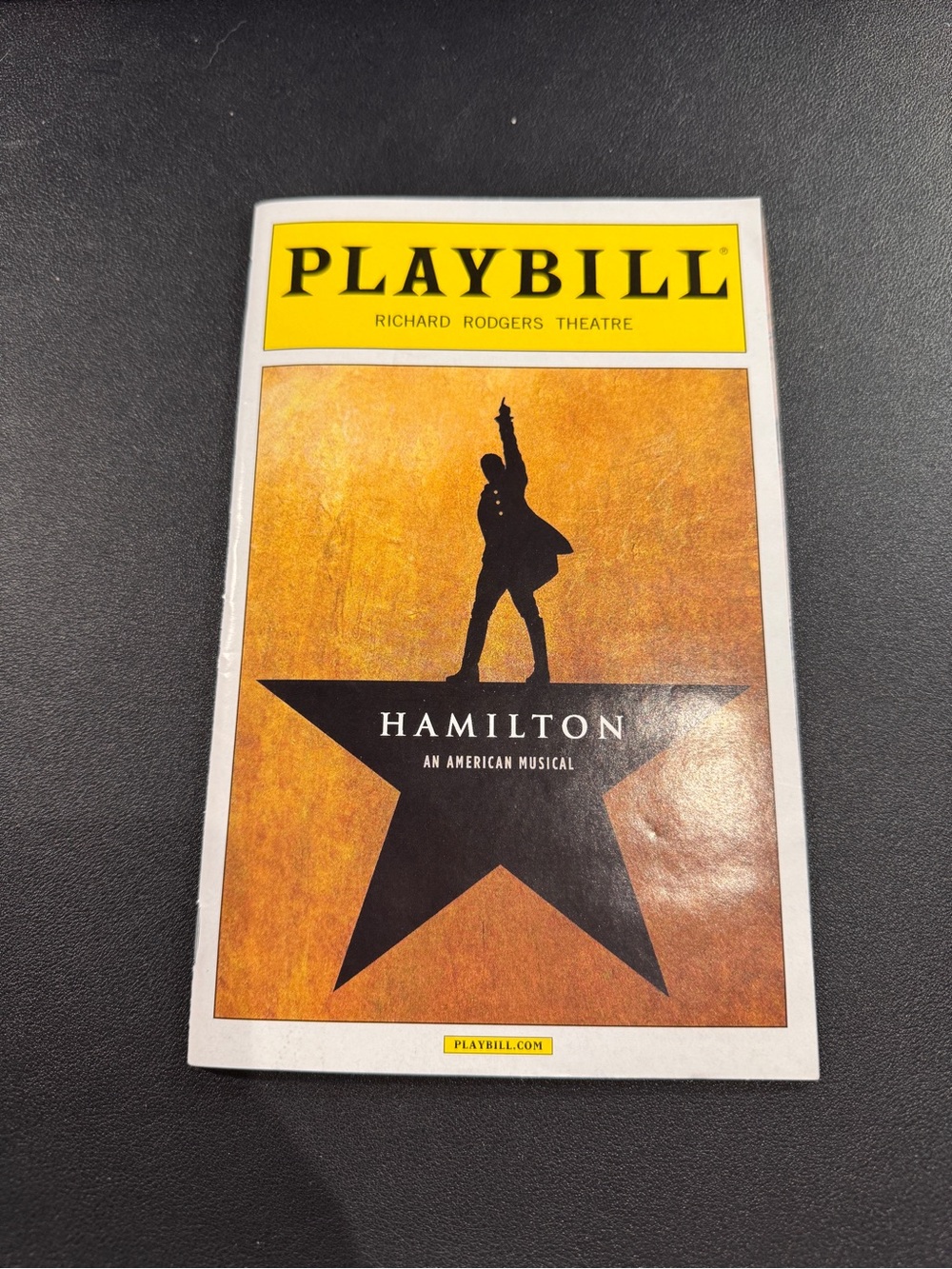 Hamilton Original Broadway Cast OBC Playbill Program, April 2016